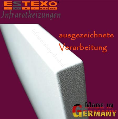 ESTEXO INFRAROTHEIZUNG 600 WATT 120 x 40 CM ELEKTRO HEIZKÖRPER