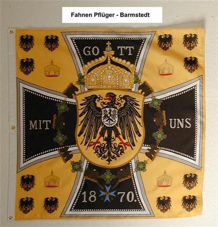 PREUSSEN DEUTSCHER KAISER Banner Fahne Flagge 110 x 110