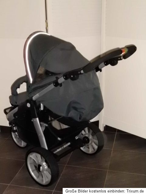 Teutonia Kombikinderwagen Spirit S3 09 / 10 Anthrazit / Grau