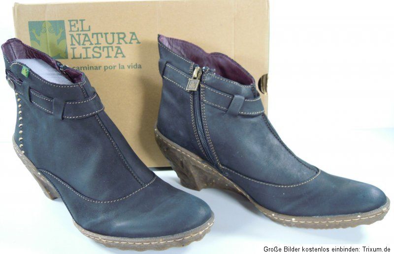 El Naturalista Ambar N484 Damen Stiefel Gr.38 Keilabsatz Leder NEU