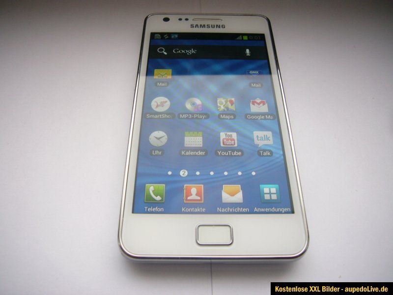 tolles Handy wie neu Samsung Galaxy S 2 GT   I 9001 16 GB weiss ohne