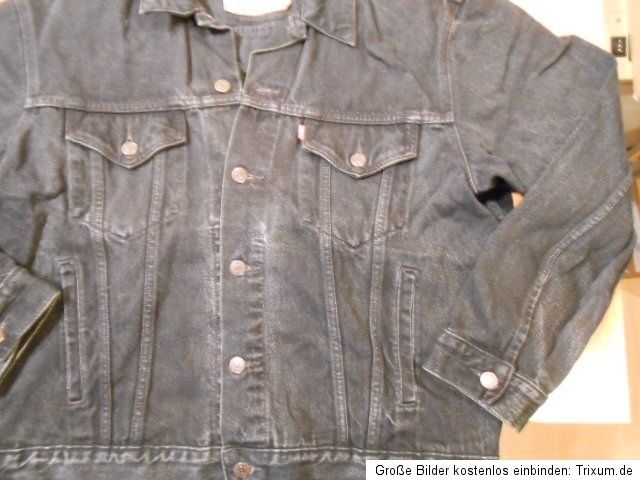 Levis Herren Jeansjacke Schwarz Größe XL Ansehen