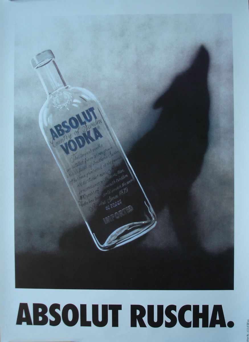 ABSOLUT RUSCHA Seltenes Exemplar No 493 of 500 passend zu Panton Eames