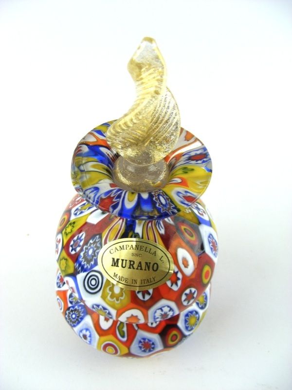 MURANO GLAS VASE MURRINEN VETRERIA LIVIO CAMPANELLA