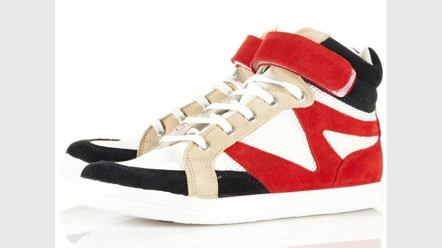 Topshop  Sneaker Rot Beige Schwarz Weiß Turnschuhe Swag Urban