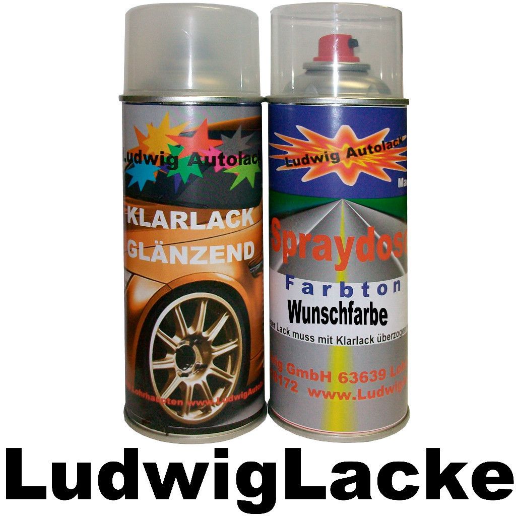 Autolack1x Klarlack je 400ml für RENAULT Bleu Corfou Met. 494