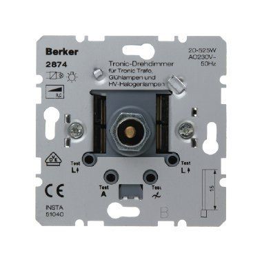 Tronic Drehdimmer 20 525W Berker 2874