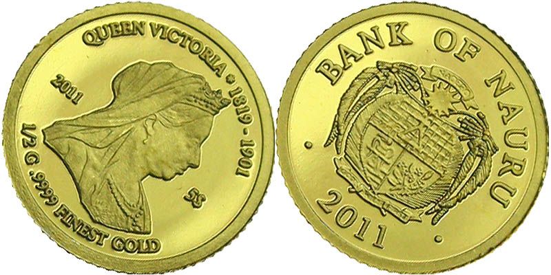 B524 Nauru 5 Dollar 2011 GOLD 999/1000