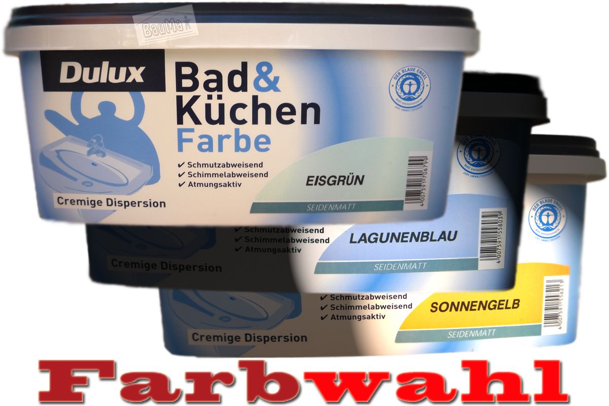 DULUX   2,5 Ltr. Bad & Küchen Farbe ++Farbwahl++ (3,99€/l