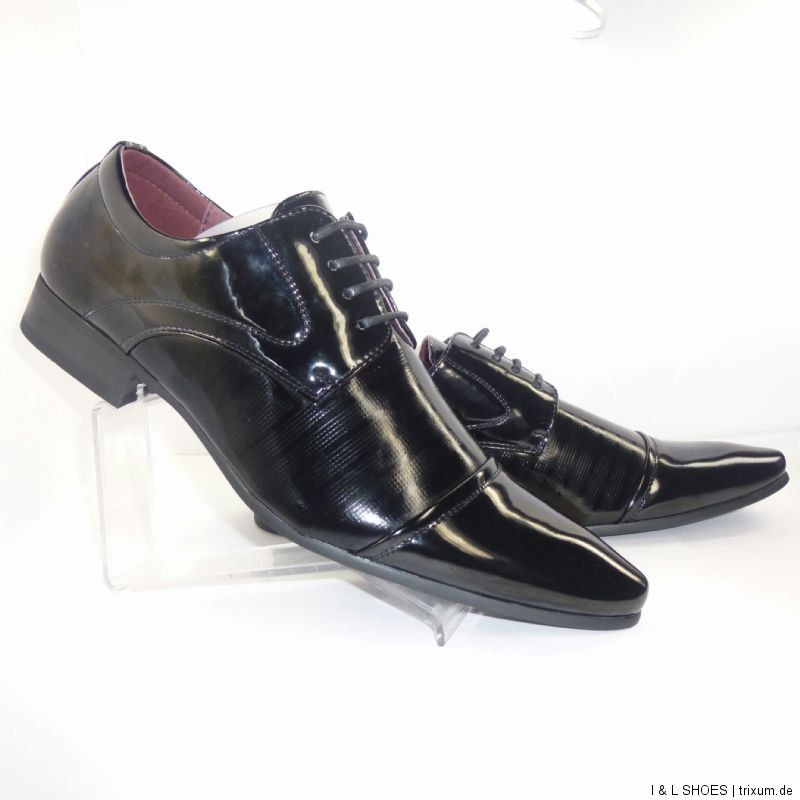 Top Business Schnürer Herren Schuhe Glanz Größen 39 45