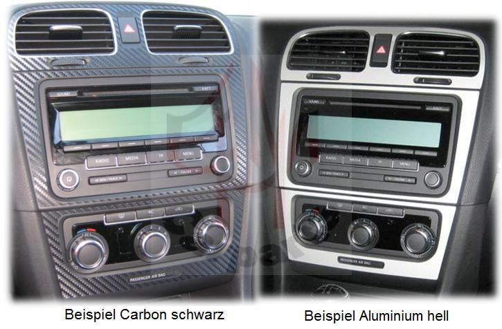 Dekor Blenden Interieur VW Golf VI 6 Alu, Carbon SET 1
