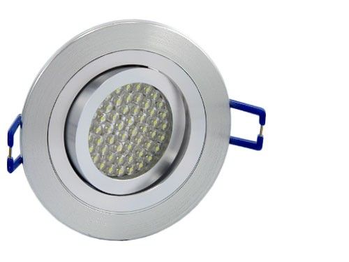 RF 2 LED Einbauleuchte schwenkbar 54 LEDs ww GU10, Alu