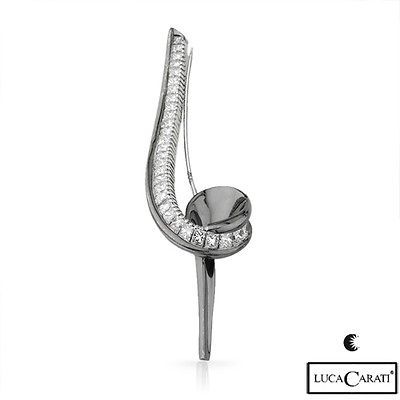 New LUCA CARATI Made In Italy 3.41 CTW VVS2 Color G Diamonds 18K Gold