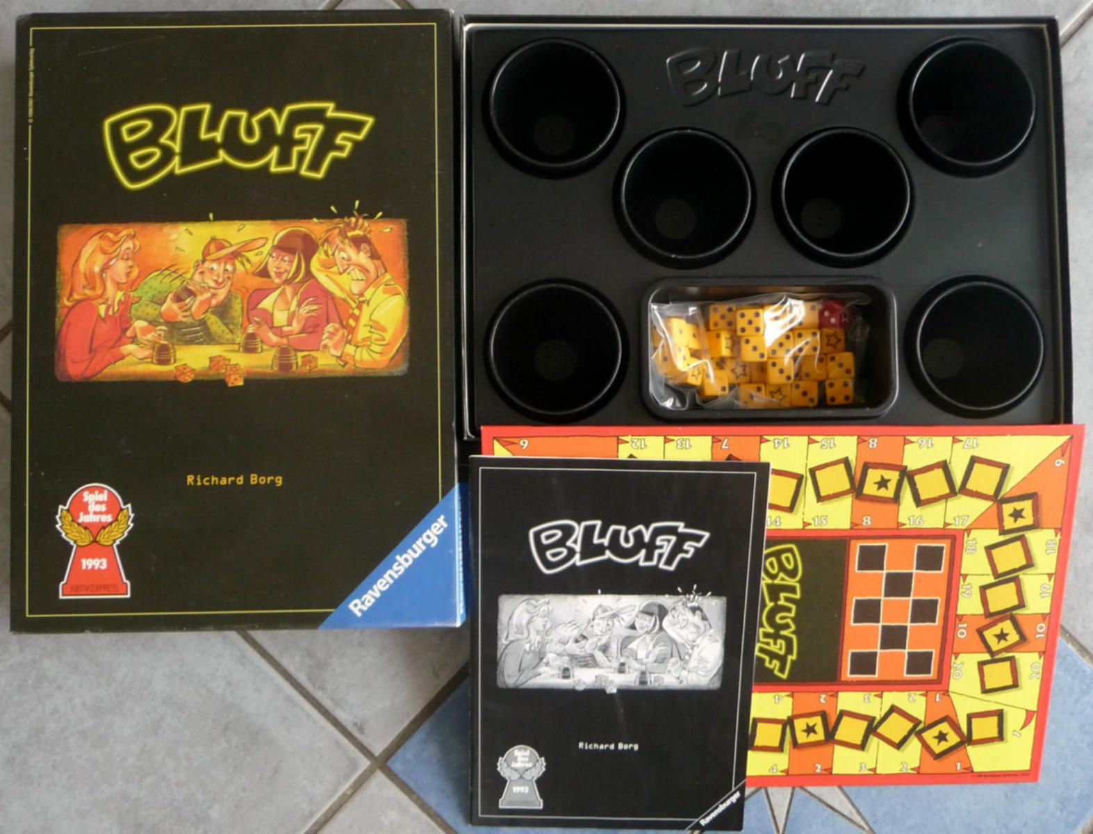 TOP Zustand BLUFF Das Spiel des Jahres 1993 von FX Schmid