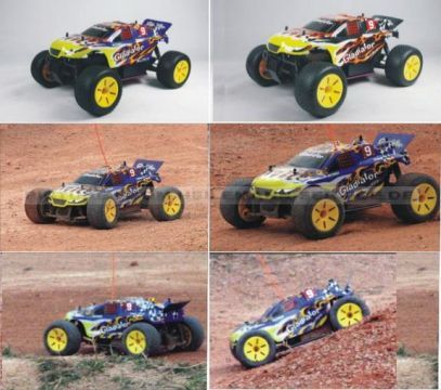 RC Verbrenner Monstertruggy Gladiator komplett aufgebaut, 3,0 ccm