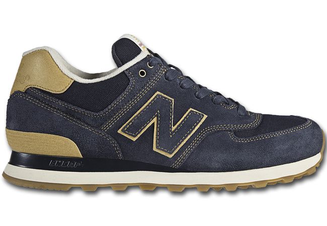 New Balance NB ML 574 WKN Leder Blau Wildleder Navy Beige Modell Neu