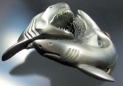 Buckle Haifisch Hai Gürtelschnalle 3D NEU USA Shark