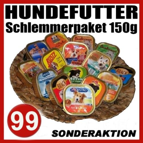 Hundefutter Schlemmerpaket 99 x 150g Weihnachtsangebot