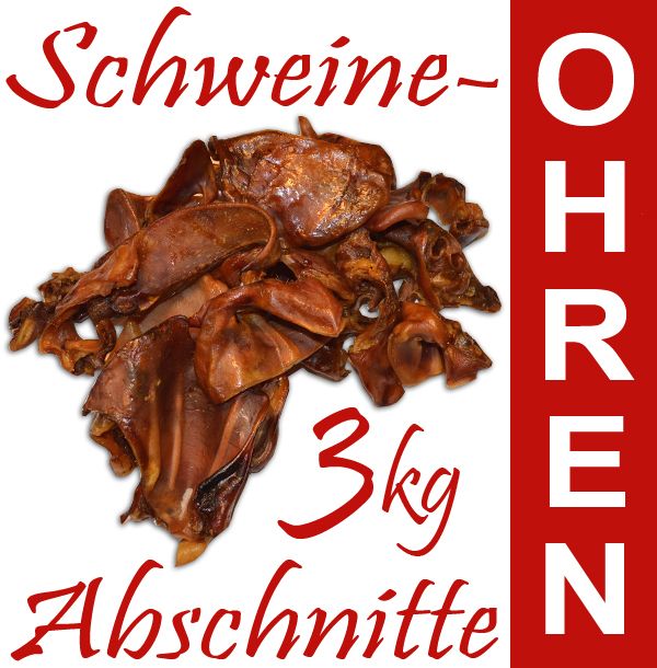 kg Schweineohren Abschnitte Kausnack Leckerli wie Schweineohren