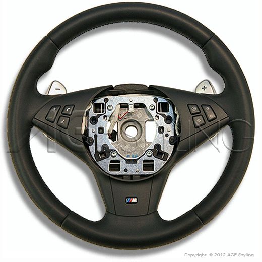BMW M5 E60 & M6 E63 E64 Leather Steering Wheel with SMG shifters *NEW
