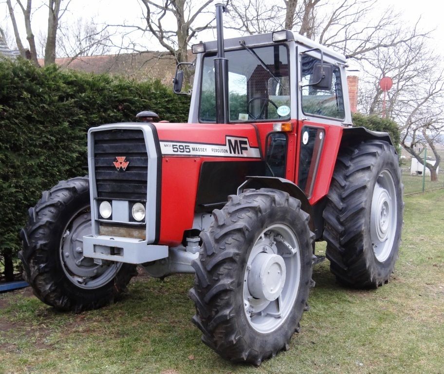 Traktor Schlepper Massey Ferguson MF 595 A Allrad Kabine Top Zustand