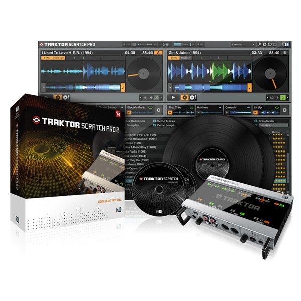 Native Instruments Traktor Scratch PRO 2 Ansicht vorn Set