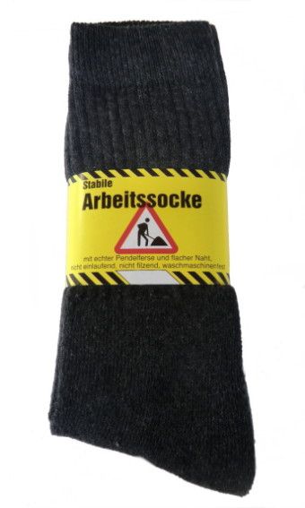 10 P. Herrensocken ARBEITSSOCKEN Vollfrottee Gr. 43 46