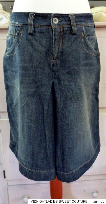 schöner TOMMY HILFIGER Basic blue Jeans Hosen ROCK Gr L / 42