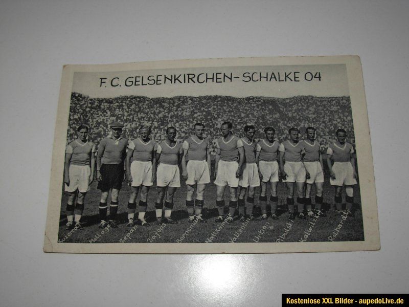 Alte Postkarte F.C. Gelsenkirchen   SCHALKE 04 Fußballmanschaft