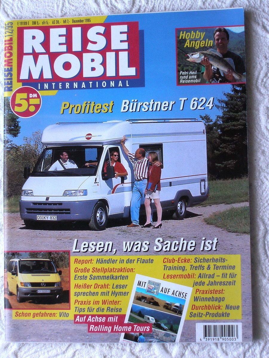 REISE MOBIL 12 95+BÜRSTNER T 624+WINNEBAGO+GKL SOLITAIRE+HYMER