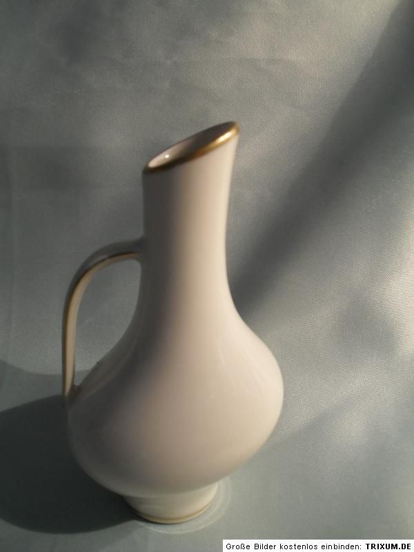 Vase von Edelstein Bavaria mit Goldrand, gemarkt 630   9762