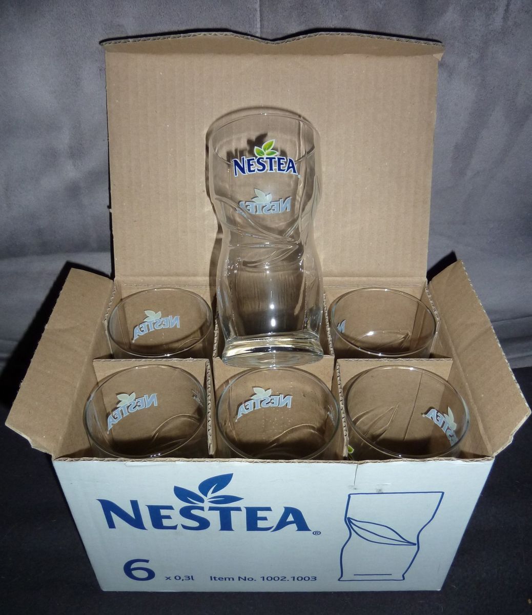 Nestea Gläser Eistee Glas NEU & OVP 0,3l