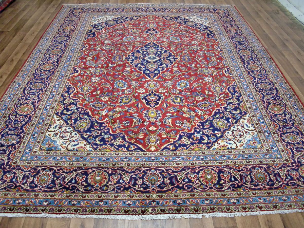 Traumhaft schöner Perser Teppich (Kashan cm 343 x 250) GUTER ZUSTAND