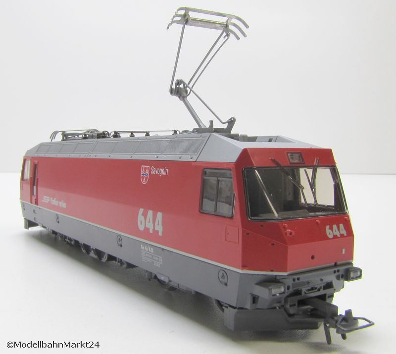 104 RhB Elektrolok Savognin Ge 4/4 III 644 Spur H0e   OVP