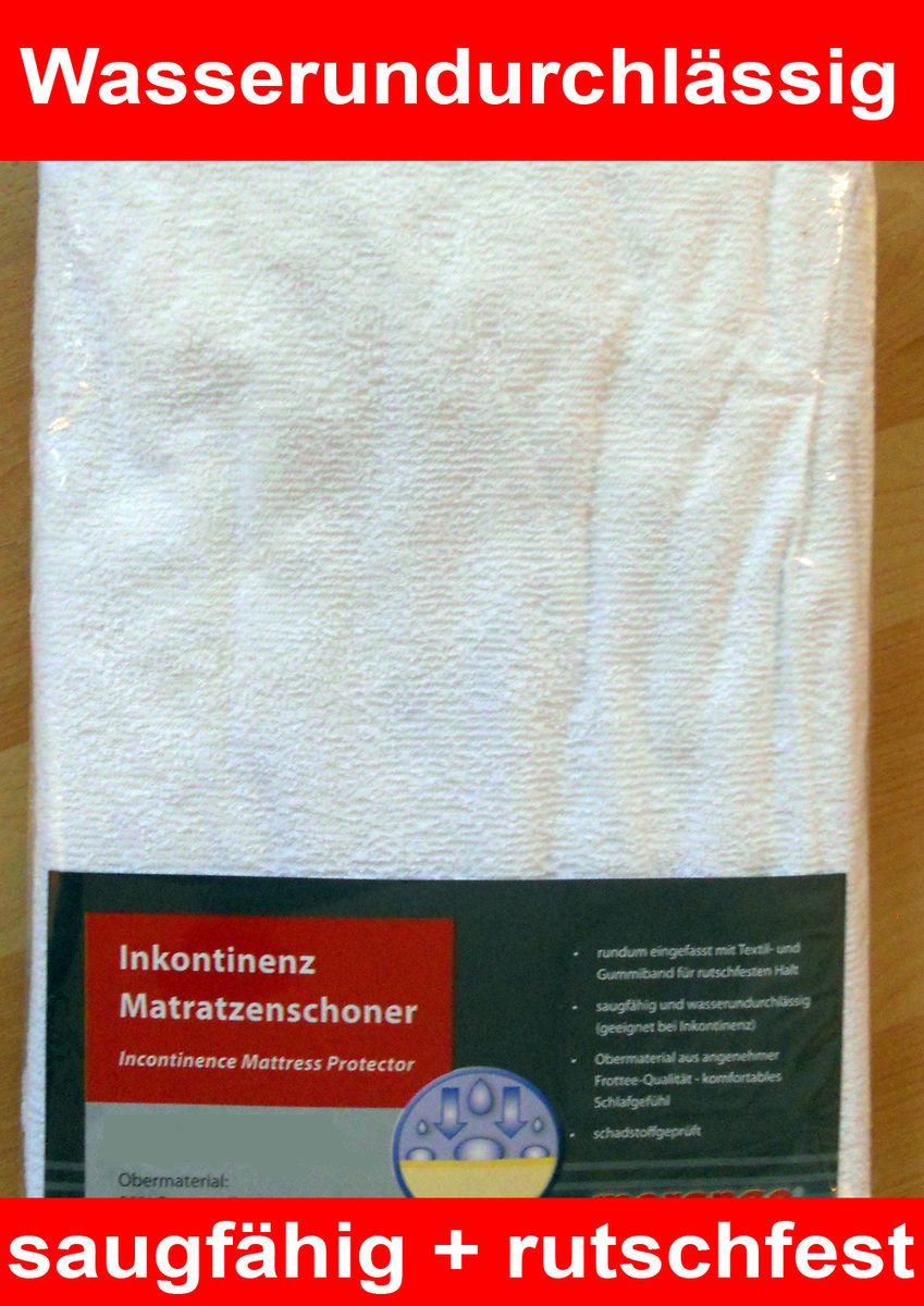 Matratzenschoner Inkontinenz Nässeschutz Matratzenauflage 70/90/140