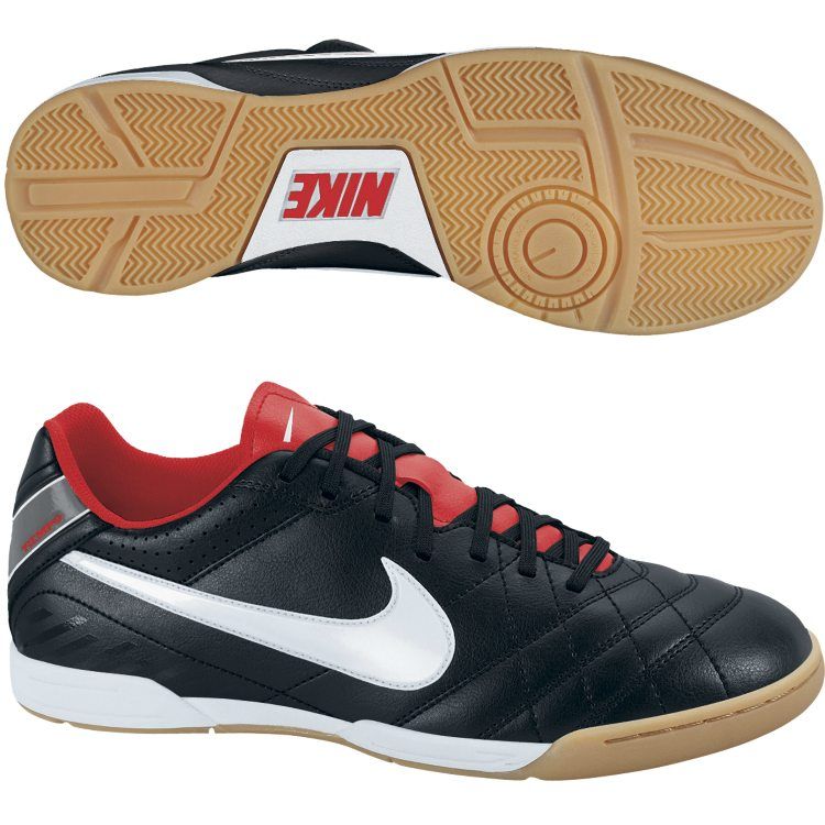 Nike Tiempo Natural IV IC Hallenfußballschuhe Schwarz Indoor Schuhe