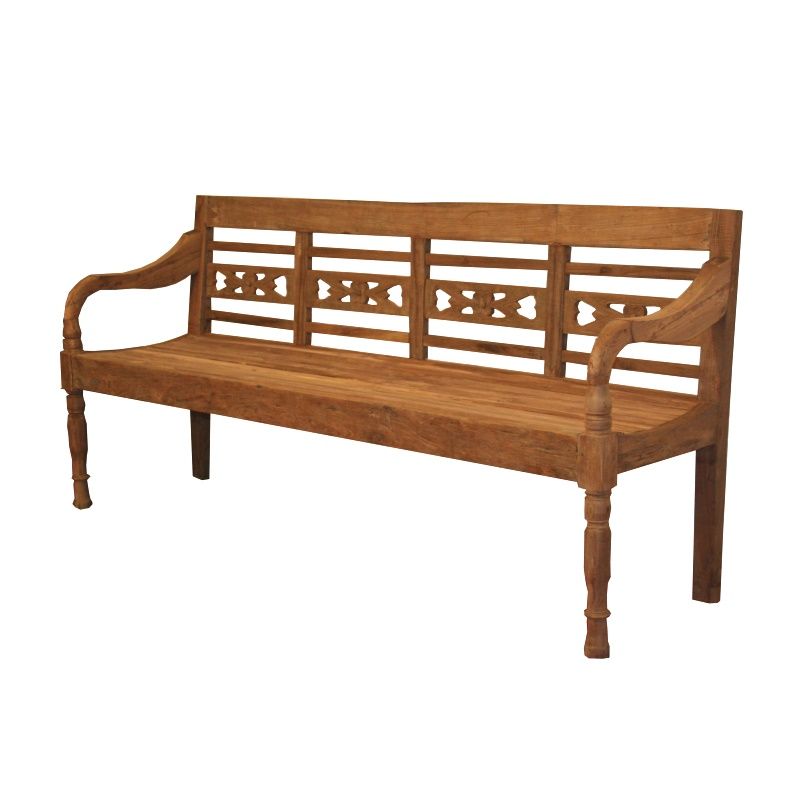 Teak Bank Sienna 4 Sitzer l grossse Viersitzer Gartenbank l Indoor