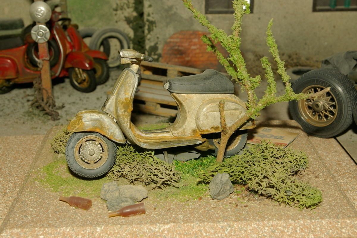 Vespa 50N Spezial 1 18 Scheunenfund Umbau Diorama keine super cosa GS