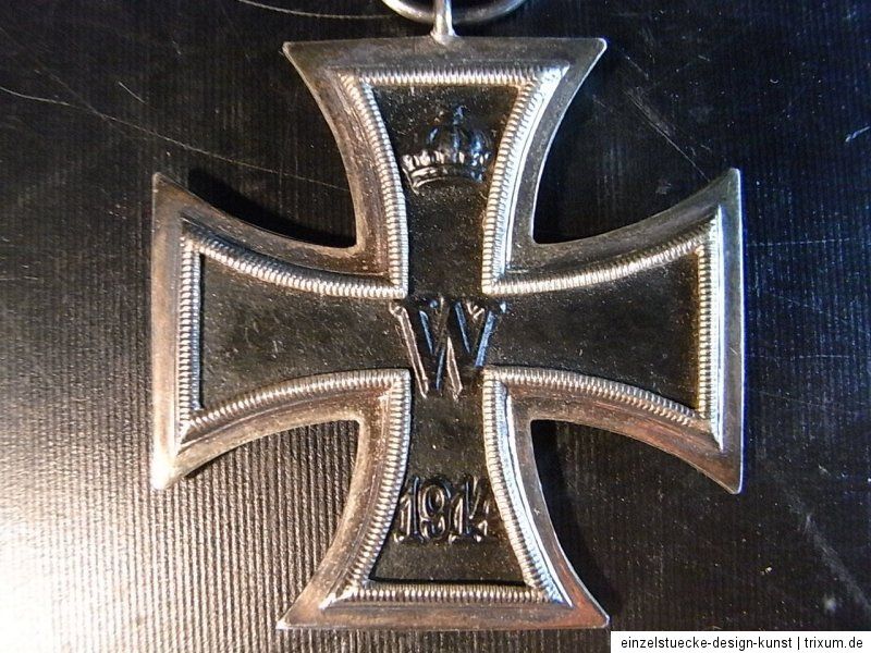 Eisernes Kreuz EK2 1914 WK1 WW1 am Band m. Hersteller