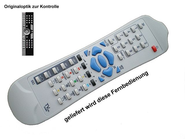 Ersatz Fernbedienung passend für Medion MD 24077 a / RCX165