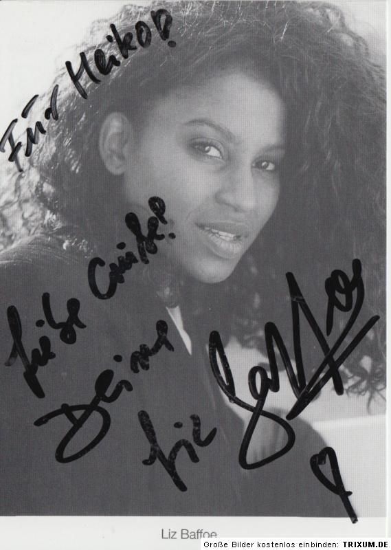 Liz Baffoe TOP AK Orig. Sign. u.a. Lindenstrasse / Tatort +42817