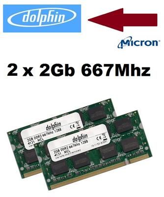 Dolphin 4Gb 2x2GB 667Mhz SoDimm Speicher Sony Vaio VGN AR51E AR VGN