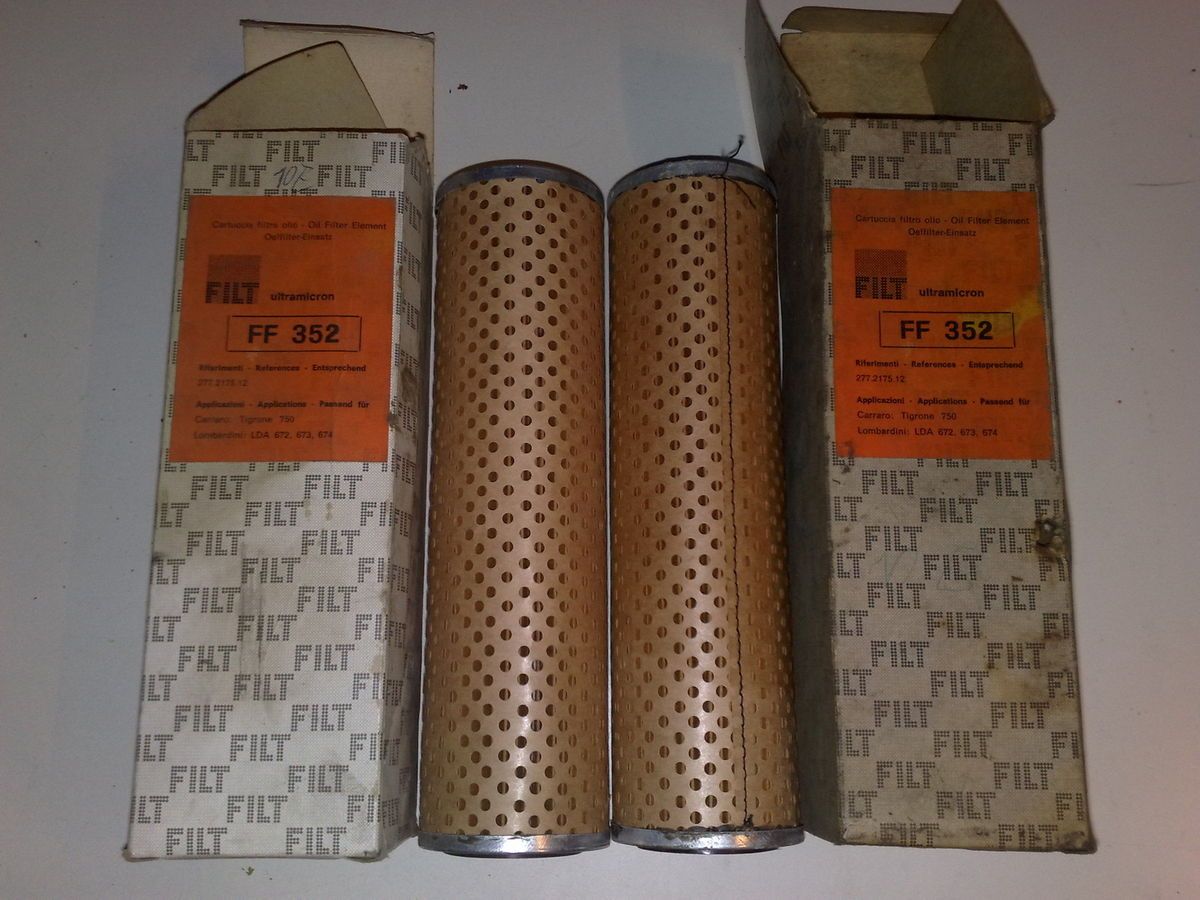 2x Ölfilter FF 352 Lombardini LDA 672, 673, 674, Carraaro Tigrone 750