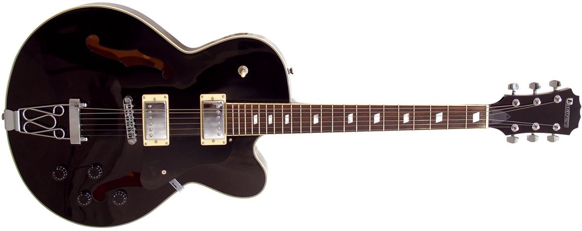 DiMavery E Gitarre SH 660 Archtop schwarz