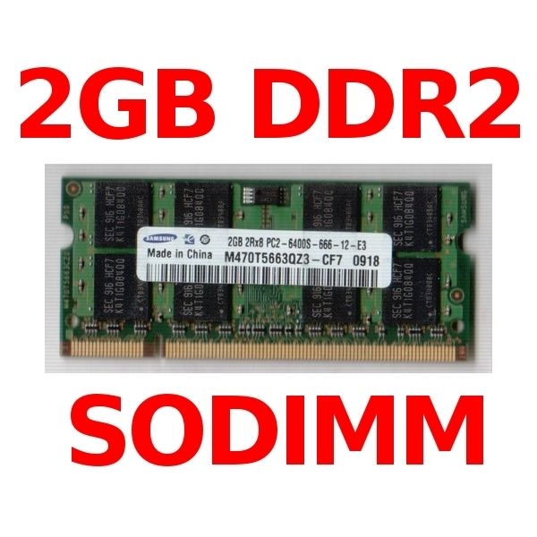 2GB DDR2 667 2Rx8 PC2 5300S CL5 SODIMM für Notebooks