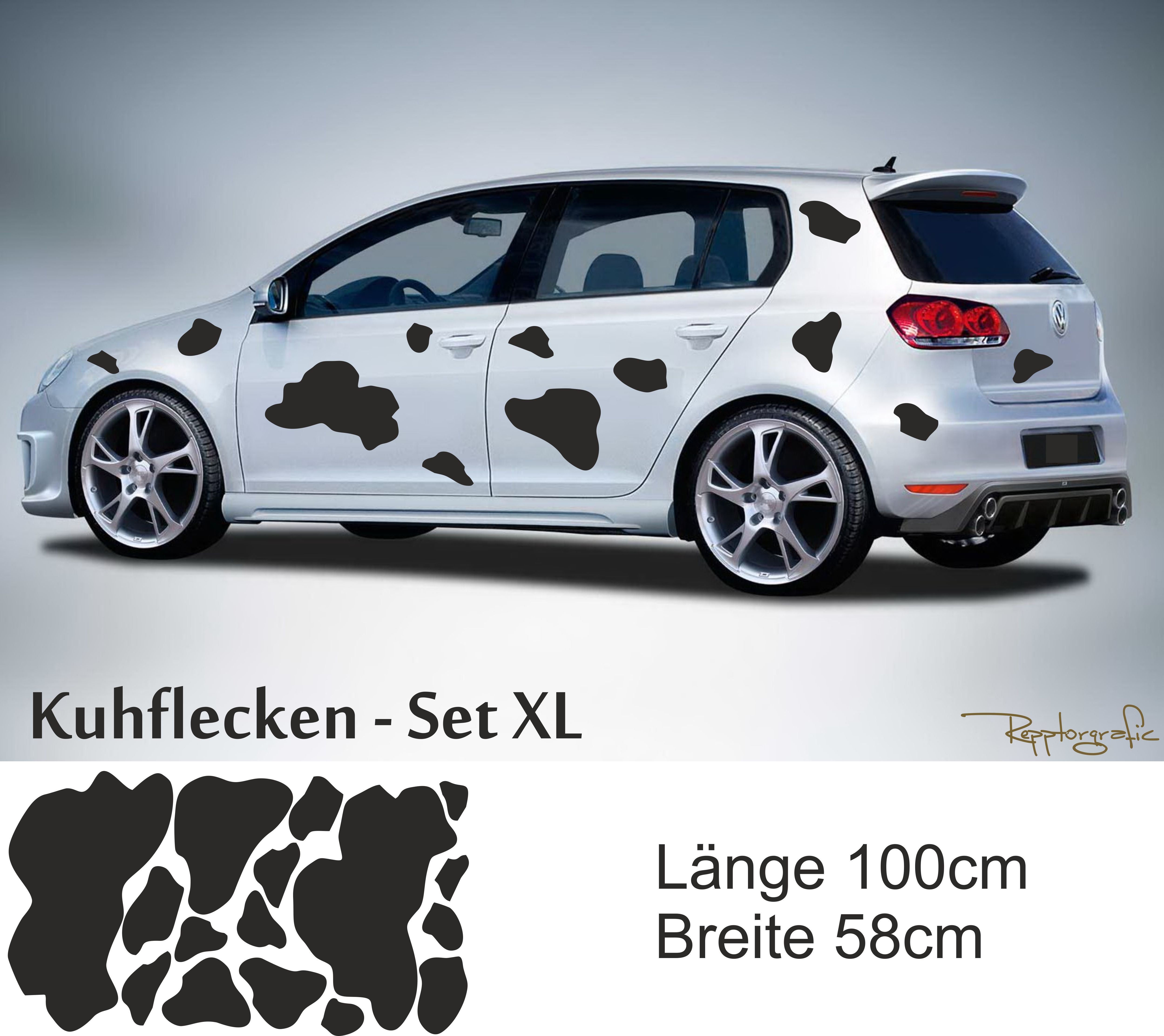 Kuh Kuhflecken Set XL Styling Tribal Tattoo Autoaufkleber Carstyling