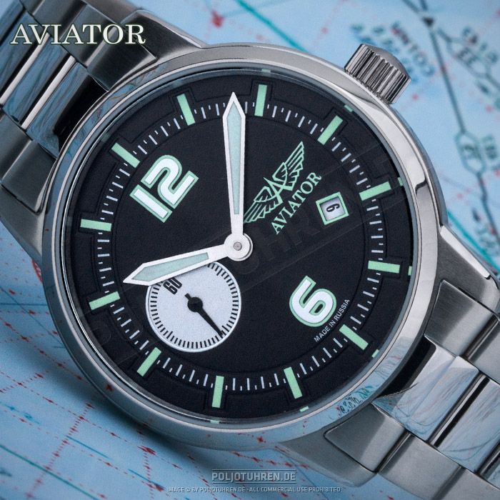 AVIATOR  Poljot 3105 Fliegeruhr Russian mechanical pilot watch 3105