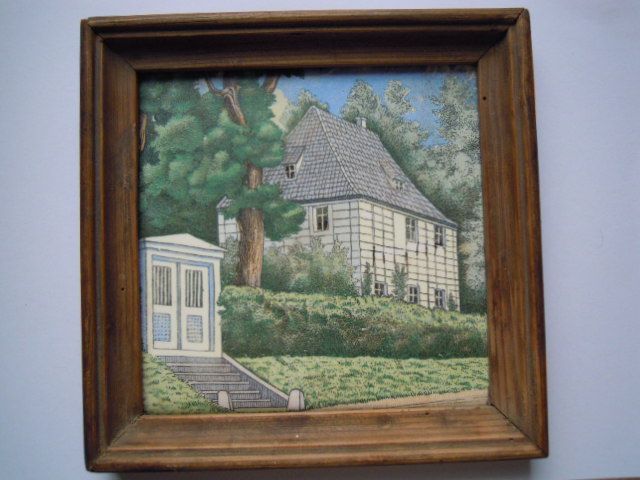 Villeroy & Boch 1945 Mettlach Goethe Haus Weimar Wandfliese Goethehaus