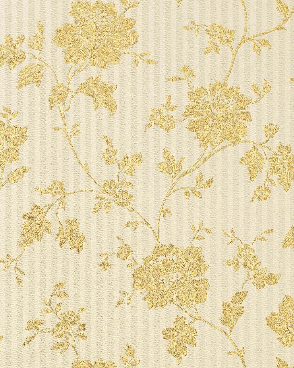 Fischgräte Tapete Creme Beige Gold Blumen 718 30 EDEM