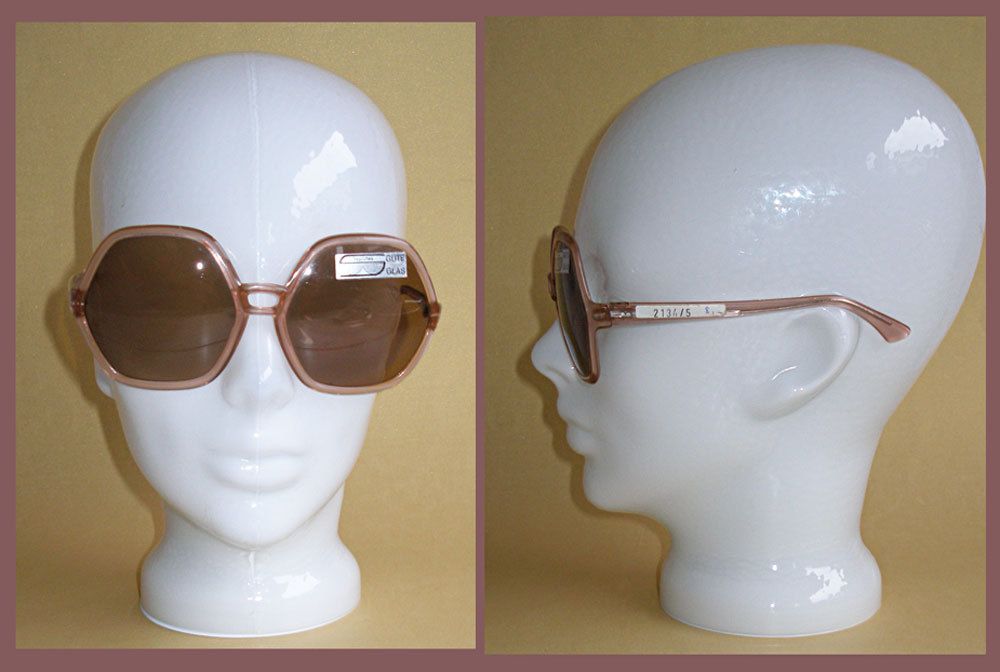 ORIGINAL 70er SONNENBRILLE OVP HIPPIE FLOWER POWER s732